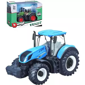 BBURAGO Traktor farmářský 13cm model kovový 2 druhy v krabici