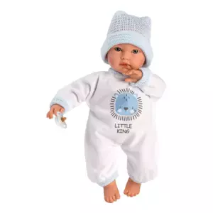 Llorens 30009 CUQUITO panenka miminko se zvuky a měkkým látkovým tělem - 30 cm