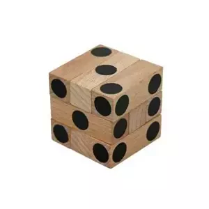 Dřevěný hlavolam kostka Cube