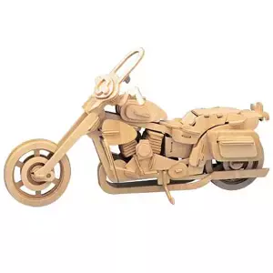Woodcraft Dřevěné 3D puzzle motorka Harley Davidson II