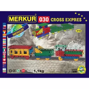 MERKUR M 030 Vláček Cross Expres 310 dílků