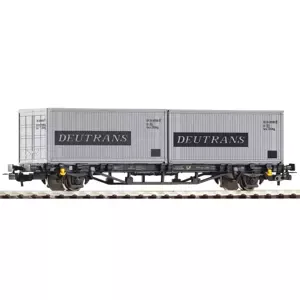 Piko Plošinový vagón Lgs579 2x20ft kontejnér Deutrans DR IV - 57747