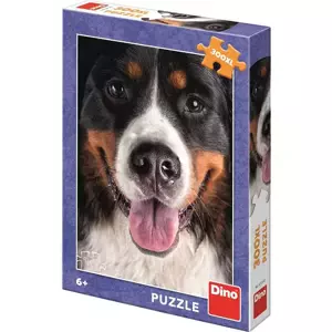 DINO Puzzle XL Chlupatý pes foto 300 dílků 33x47cm skládačka v krabici