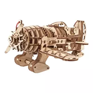 Ugears 3D dřevěné mechanické puzzle Letadlo Mad Hornet