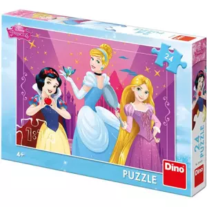 DINO Puzzle 24 dílků Disney Odvážné princezny skládačka 26x18cm