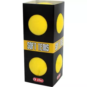 EFKO Míčky na soft tenis pěnové žluté 7cm molitanové tenisáky set 2ks
