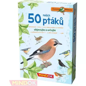 MINDOK HRA kvízová Expedice Příroda: 50 našich ptáků naučná
