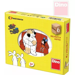 Dino Dřevěné kostky pohádky 6 ks