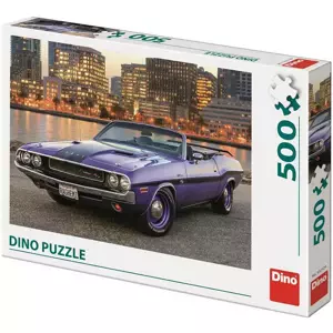 DINO Puzzle 500 dílků Auto Dodge foto 47x33cm skládačka