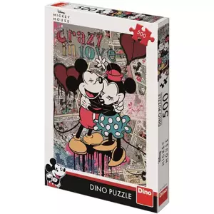 DINO Puzzle 500 dílků Mickey Mouse retro 33x47cm skládačka v krabici