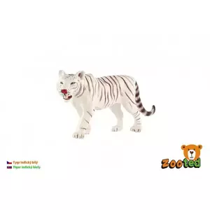 Tygr indický bílý zooted plast 14cm