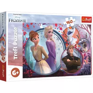 TREFL PUZZLE Frozen 2 Sesterské dobrodružství skládačka 41x27,5cm 160 dílků