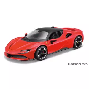 M. Ferrari Assembly line, SF90 Stradale, RED, window box, 1:24