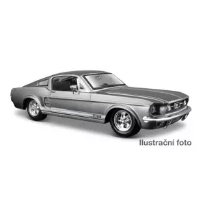 Maisto - 1967 Ford Mustang GT, metal šedá, 1:24