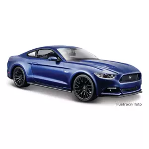 Maisto - 2015 Ford Mustang GT, metal modrá, 1:24