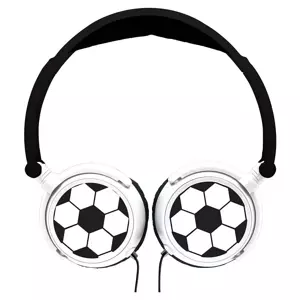 Skládací sluchátka s fotbalovým designem