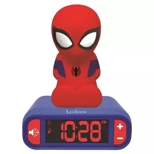 Dětský budík Spider-Man s nočním světlením