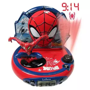 Dětský budík Spider-Man s rádiem a projektorem