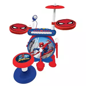 Elektronický bicí hudební set Spider-Man se sedátkem