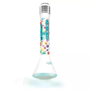 Bezdrátový karaoke mikrofon iParty s vestavěným reproduktorem a světelnými efekty