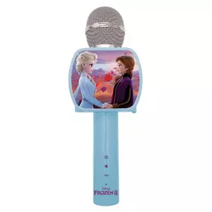 Bezdrátový karaoke mikrofon Disney Frozen s vestavěným reproduktorem a měničem hlasu