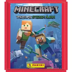 PANINI Sběratelské samolepky Minecraft set 5 archů v sáčku