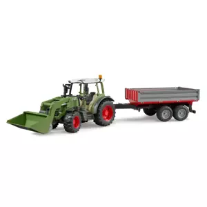 Farmer - Fendt Vario 211 traktor s vlekem a nakladačem