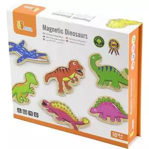 Dřevěné magnetky dinosauři set 20ks v boxu