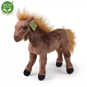 Plyšový kůň hnědý 29 cm ECO-FRIENDLY