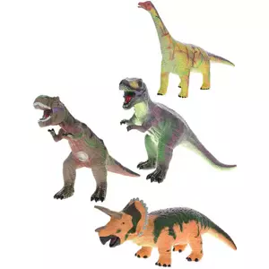 Zvířátko Dinosaurus Zoolandia 37-40cm měkké tělo 4 druhy plast