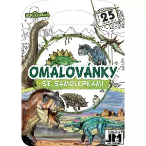 JIRI MODELS Omalovánky se samolepkami Dinosauři