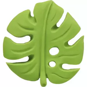 LANCO Zelený list Monstera 10cm baby kousátko přírodní kaučuk pro miminko