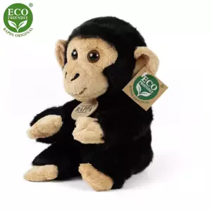 Rappa Plyšová opice šimpanz sedící 18 cm ECO-FRIENDLY