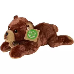 PLYŠ Medvěd hnědý ležící 18cm Eco-Friendly