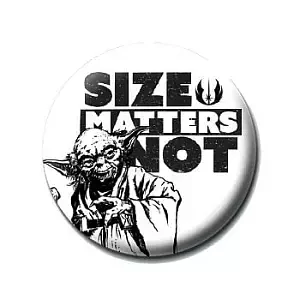 Placka Star Wars - Size Matters Not