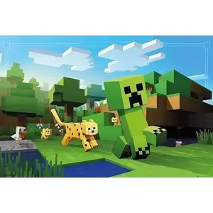 Plakát Minecraft - Ocelot Chase