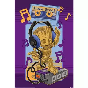 Plakát Guardians of the Galaxy - Groot Cassette