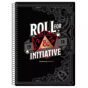 Zápisník Dungeons and Dragons - Roll for Initiative, A4