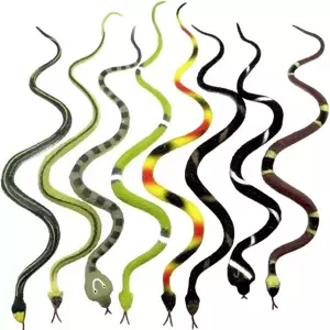 Had pružný plastový 34cm cizokrajný plaz 8 druhů