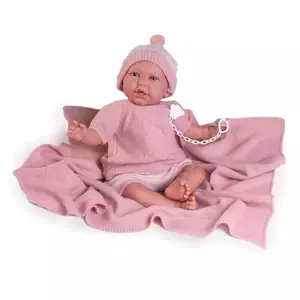 Antonio Juan 81055 Můj první REBORN DANIELA - realistická panenka miminko s měkkým látkovým tělem - 52 cm