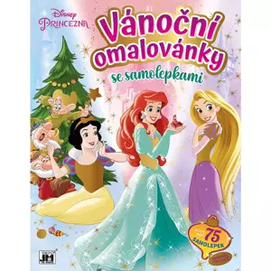 JIRI MODELS Vánoční omalovánky Disney Princezny se samolepkami