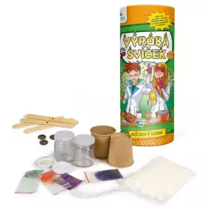 ALBI SCIENCE Výroba svíček Sójový vosk experimentální vědecký set pro děti