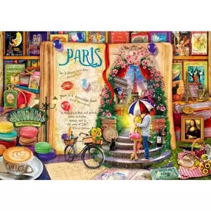 BLUEBIRD Puzzle Život je otevřená kniha: Paříž 1000 dílků