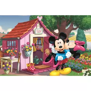 TREFL Puzzle Mickey a Minnie na zahradě 60 dílků