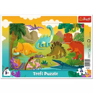 TREFL Puzzle Dinosauři 15 dílků