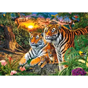 CASTORLAND Puzzle Tygří rodina 180 dílků