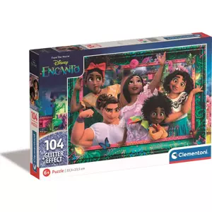 CLEMENTONI Třpytivé puzzle Disney: Encanto 104 dílků