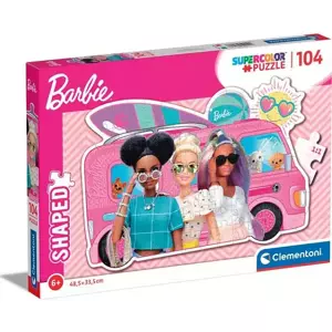 CLEMENTONI Obrysové puzzle Barbie na výletě 104 dílků