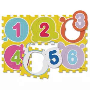 CHICCO Pěnové puzzle Barevné číslice 12+