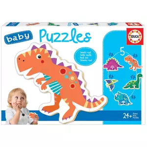 EDUCA Baby puzzle Dinosauři 5v1 (3-5 dílků)